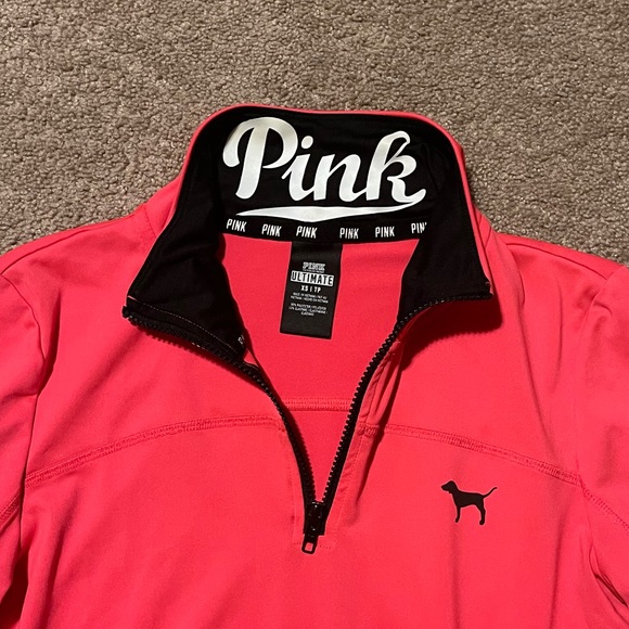 PINK Victoria’s Secret quarter zip sweatshirt - Picture 3 of 5
